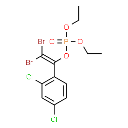 ChemSpider 2D Image | 2,2-Dibromo-1-(2,4-dichlorophenyl)vinyl diethyl phosphate | C12H13Br2Cl2O4P