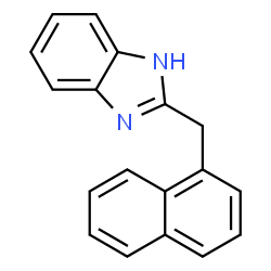 ChemSpider 2D Image | 2-(1-Naphthylmethyl)-1H-benzimidazole | C18H14N2