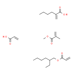 ChemSpider 2D Image | acrylic acid; 2-ethylhexyl prop-2-enoate; 2-methylenehexanoic acid; methyl 2-methylprop-2-enoate | C26H44O8