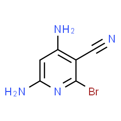 ChemSpider 2D Image | 4,6-Diamino-2-bromonicotinonitrile | C6H5BrN4
