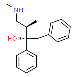 ChemSpider 2D Image | (2S,3R)-3-Methyl-4-(methylamino)-1,2-diphenyl-2-butanol | C18H23NO