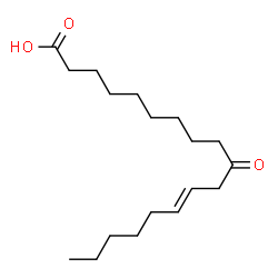 ChemSpider 2D Image | (12E)-10-Oxo-12-octadecenoic acid | C18H32O3
