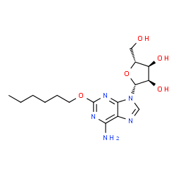 ChemSpider 2D Image | 2-(Hexyloxy)adenosine | C16H25N5O5