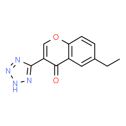 ChemSpider 2D Image | 6-Ethyl-3-(2H-tetrazol-5-yl)-4H-chromen-4-one | C12H10N4O2
