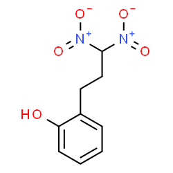 ChemSpider 2D Image | 2-(3,3-Dinitropropyl)phenol | C9H10N2O5