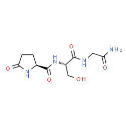 ChemSpider 2D Image | 5-Oxo-L-prolyl-L-serylglycinamide | C10H16N4O5