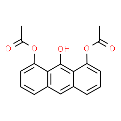 ChemSpider 2D Image | 9-Hydroxy-1,8-anthracenediyl diacetate | C18H14O5