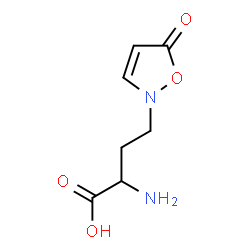 ChemSpider 2D Image | 2-Amino-4-(5-oxo-1,2-oxazol-2(5H)-yl)butanoic acid | C7H10N2O4