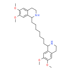 ChemSpider 2D Image | 1,1'-(1,7-Heptanediyl)bis(6,7-dimethoxy-1,2,3,4-tetrahydroisoquinoline) | C29H42N2O4