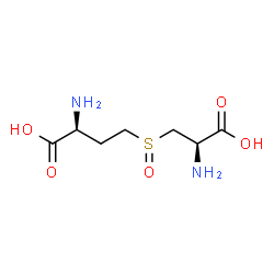 ChemSpider 2D Image | (2S)-2-Amino-4-[[(2R)-2-amino-2-carboxyethyl]sulfinyl]butanoic acid | C7H14N2O5S