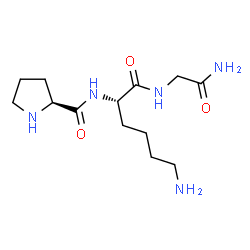 ChemSpider 2D Image | L-Prolyl-L-lysylglycinamide | C13H25N5O3