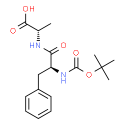 ChemSpider 2D Image | N-(tert-Butoxycarbonyl)-L-phenylalanyl-L-alanine | C17H24N2O5