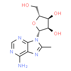 ChemSpider 2D Image | 8-Methyladenosine | C11H15N5O4