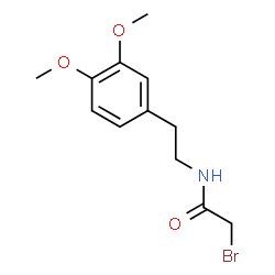 ChemSpider 2D Image | 2-Bromo-N-[2-(3,4-dimethoxyphenyl)ethyl]acetamide | C12H16BrNO3