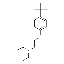 ChemSpider 2D Image | 2-(4-tert-Butylphenoxy)-N,N-diethylethanamine | C16H27NO