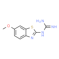 ChemSpider 2D Image | 1-(6-methoxybenzo[d]thiazol-2-yl)guanidine | C9H10N4OS