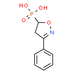 ChemSpider 2D Image | (3-Phenyl-4,5-dihydro-1,2-oxazol-5-yl)phosphonic acid | C9H10NO4P
