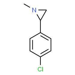 ChemSpider 2D Image | 2-(4-Chlorophenyl)-1-methylaziridine | C9H10ClN