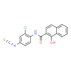 ChemSpider 2D Image | N-(2-Chloro-4-isothiocyanatophenyl)-1-hydroxy-2-naphthamide | C18H11ClN2O2S