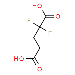 ChemSpider 2D Image | 2,2-Difluoropentanedioic acid | C5H6F2O4