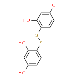 ChemSpider 2D Image | 4,4'-Disulfanediyldibenzene-1,3-Diol | C12H10O4S2