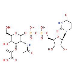 ChemSpider 2D Image | UDP-N-acetylglucosamine enolpyruvate | C20H29N3O19P2