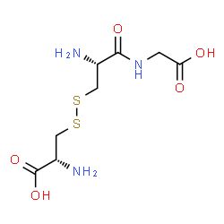 ChemSpider 2D Image | Glycine, L-cysteinyl-, disulfide with L-cysteine | C8H15N3O5S2