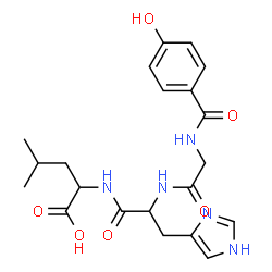 ChemSpider 2D Image | 4-hydroxyhippuryl-histidyl-leucine | C21H27N5O6
