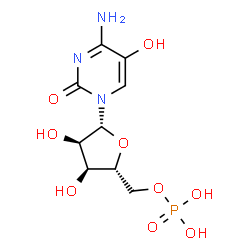 ChemSpider 2D Image | 5-Hydroxycytidine 5'-(dihydrogen phosphate) | C9H14N3O9P
