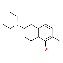 ChemSpider 2D Image | N,N-Diethyl-5-hydroxy-6-methyl-2-aminotetralin | C15H23NO