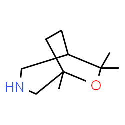 ChemSpider 2D Image | 5,7,7-Trimethyl-6-oxa-3-azabicyclo[3.2.2]nonane | C10H19NO