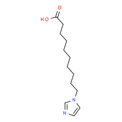 ChemSpider 2D Image | 10-(1H-Imidazol-1-yl)decanoic acid | C13H22N2O2