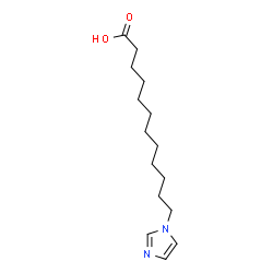 ChemSpider 2D Image | 12-(Imidazol-1yl)-dodecanoic acid | C15H26N2O2