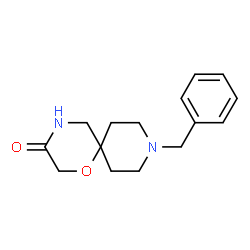 ChemSpider 2D Image | 9-Benzyl-1-oxa-4,9-diazaspiro[5.5]undecan-3-one | C15H20N2O2