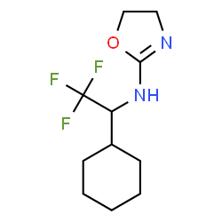 ChemSpider 2D Image | (-)-N-(1-Cyclohexyl-2,2,2-trifluoroethyl)-4,5-dihydro-2-oxazolamine | C11H17F3N2O