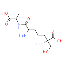 ChemSpider 2D Image | 2-{4-Amino-5-[(1-carboxyethyl)amino]-5-oxopentyl}serine | C11H21N3O6