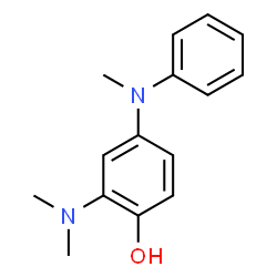 ChemSpider 2D Image | 2-Dimethylamino-4-(methylphenylamino)phenol | C15H18N2O