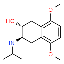 ChemSpider 2D Image | trans-5,8-Dimethoxy-3-(isopropylamino)-1,2,3,4-tetrahydro-2-naphthalenol | C15H23NO3