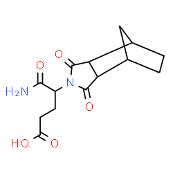 ChemSpider 2D Image | 5-Amino-4-(3,5-dioxo-4-azatricyclo[5.2.1.0~2,6~]dec-4-yl)-5-oxopentanoic acid | C14H18N2O5