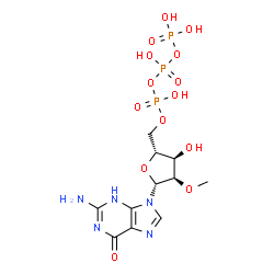 ChemSpider 2D Image | 2'-O-Methylguanosine 5'-(tetrahydrogen triphosphate) | C11H18N5O14P3