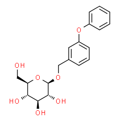 ChemSpider 2D Image | 3-Phenoxybenzyl beta-D-glucopyranoside | C19H22O7