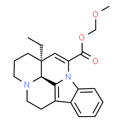 ChemSpider 2D Image | Methoxymethyl (3alpha,16alpha)-eburnamenine-14-carboxylate | C22H26N2O3
