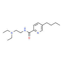 ChemSpider 2D Image | 5-Butyl-N-[2-(diethylamino)ethyl]-2-pyridinecarboxamide | C16H27N3O