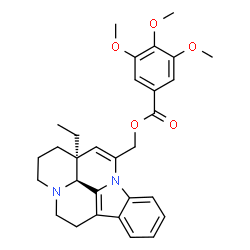 ChemSpider 2D Image | (3alpha,16alpha)-Eburnamenin-14-ylmethyl 3,4,5-trimethoxybenzoate | C30H34N2O5