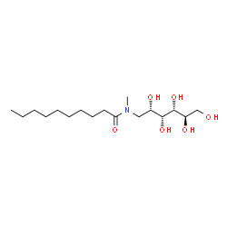 ChemSpider 2D Image | DECANOYL N-METHYLGLUCAMIDE | C17H35NO6