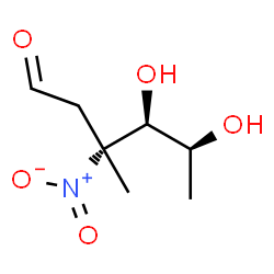ChemSpider 2D Image | 2,3,6-Trideoxy-3-methyl-3-nitro-L-ribo-hexose | C7H13NO5