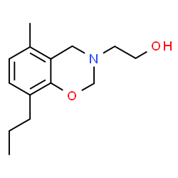 ChemSpider 2D Image | 5-Methyl-8-propyl-2H-1,3-benzoxazine-3(4H)-ethanol | C14H21NO2