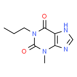 ChemSpider 2D Image | 3-METHYL-1-PROPYLXANTHINE | C9H12N4O2
