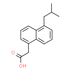 ChemSpider 2D Image | (5-Isobutyl-1-naphthyl)acetic acid | C16H18O2