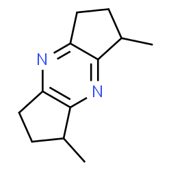 ChemSpider 2D Image | 1,7-Dimethyl-1,2,3,5,6,7-hexahydrodicyclopenta[b,e]pyrazine | C12H16N2